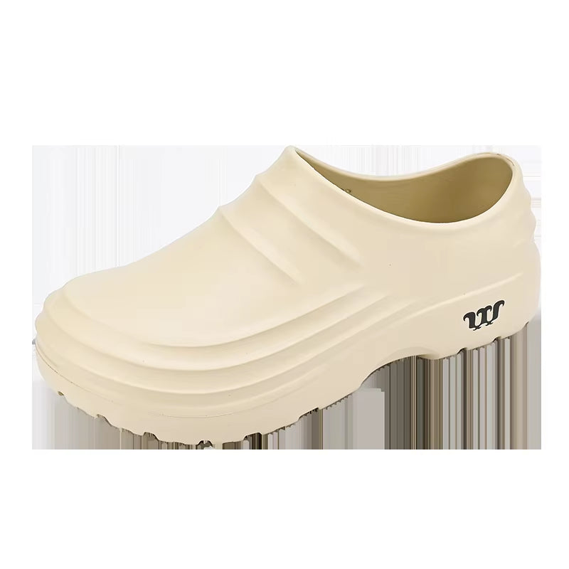 2024New Fashion Cotton Slippers Men Winter Warm Home Cotton Shoes Waterproof Garden Shoes Indoor Slip on Concise Shoes