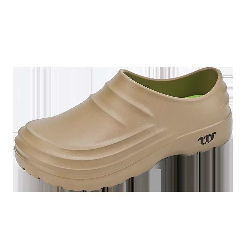 2024New Fashion Cotton Slippers Men Winter Warm Home Cotton Shoes Waterproof Garden Shoes Indoor Slip on Concise Shoes