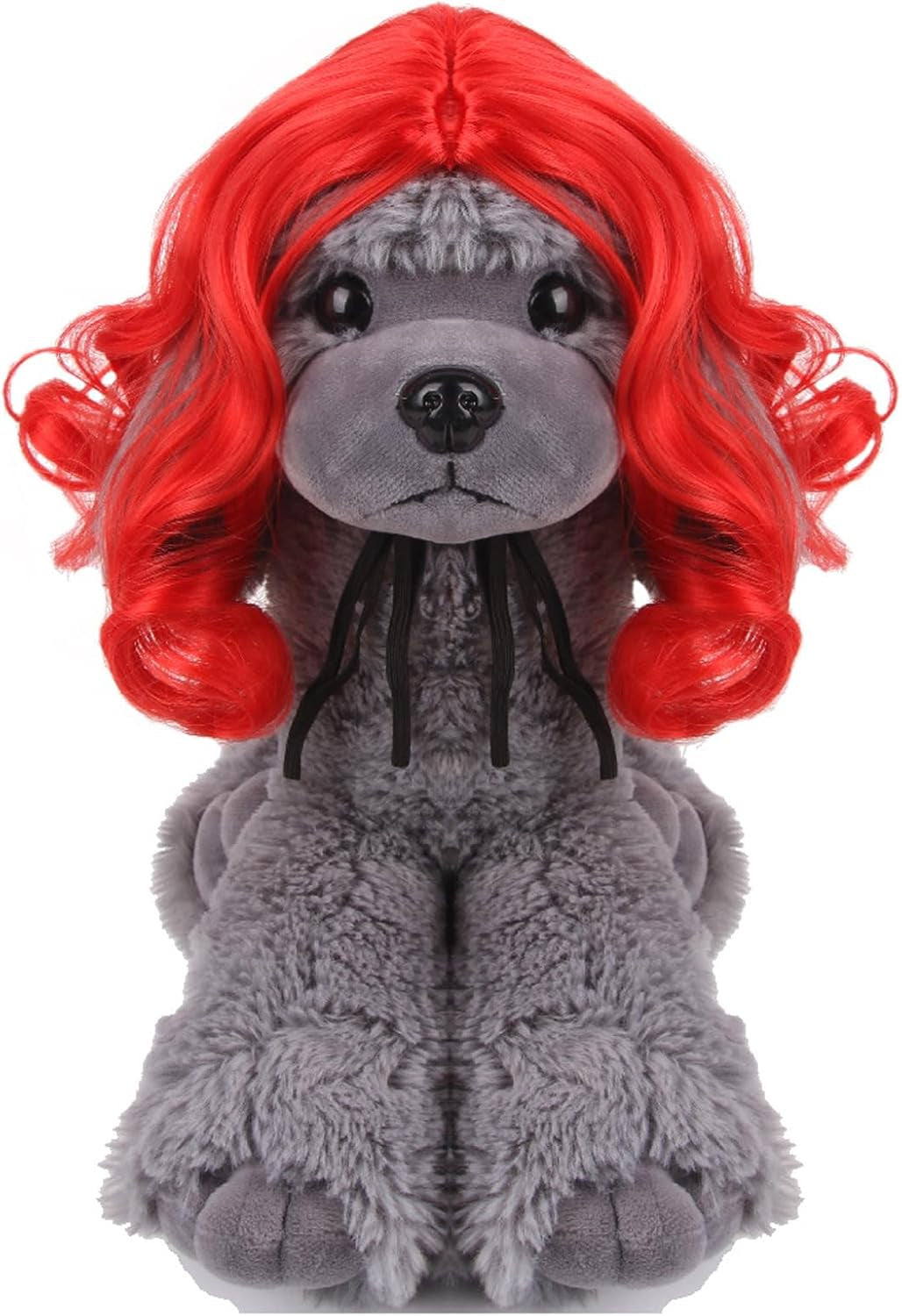 Funny Dog Cat Cosplay Wig, Perm Styling Dog Headwear,Wigs for Small Medium Dogs and Cats