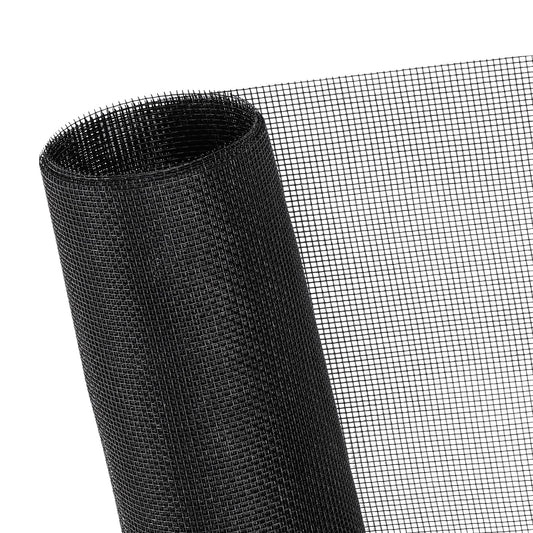 48"x102" Window Screen Mesh, Fiberglass Window Screen, Screen Door Mesh, Windows Screens and Screen Door Replacement, Patio Screen Mesh- Black