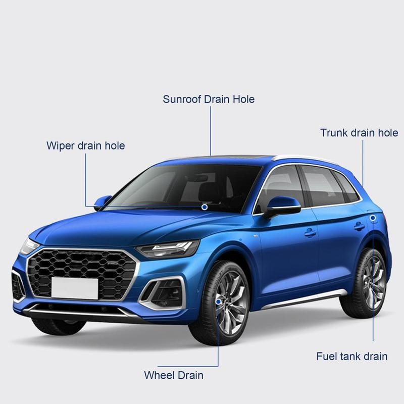 Car Sunroof Drain Clog Remover Flexible Car Sunroof Drain Cleaning Tool for Unclogging Hose Tube Long Nylon Brush for Windshield Wiper Tank Door